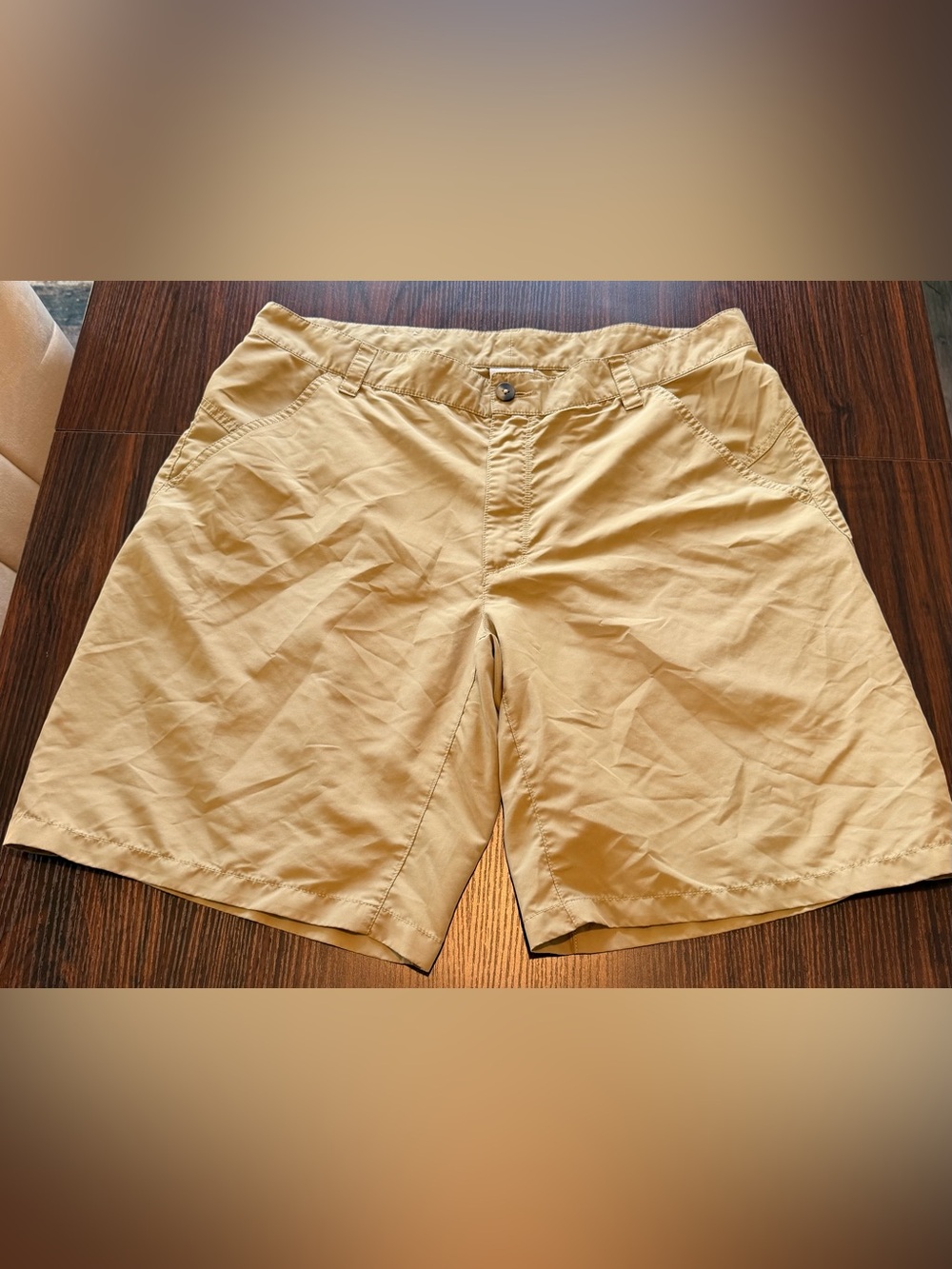 Columbia Mens Khaki Tan Hiking Shorts Lightweight Outdoor Quick Dry Size 38